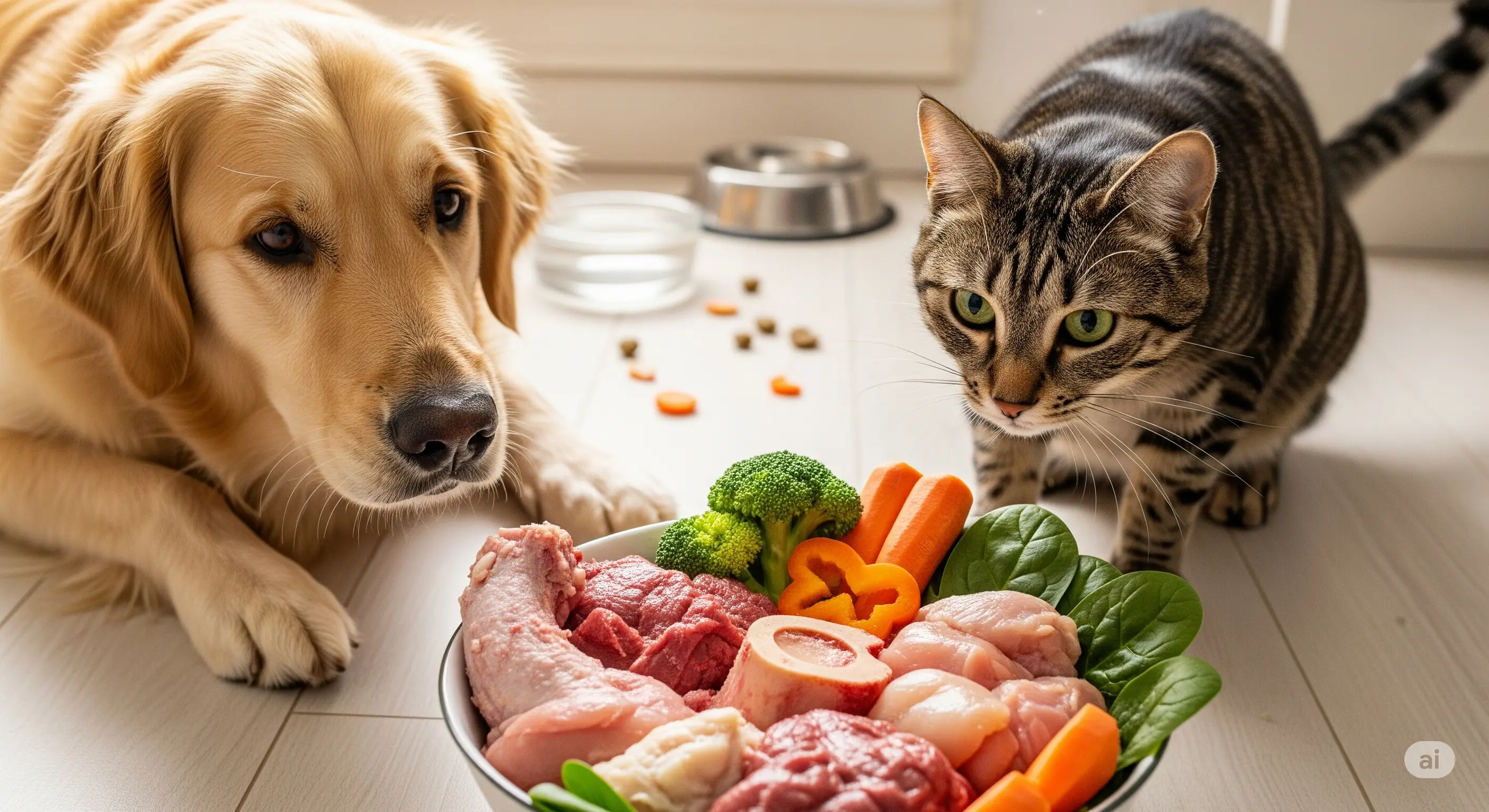 Dieta BARF per Cani e Gatti: Tra Benefici Ancestrali e Rischi Reali
